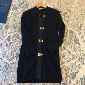 Tory Burch Rory Sweater coat Navy NEW